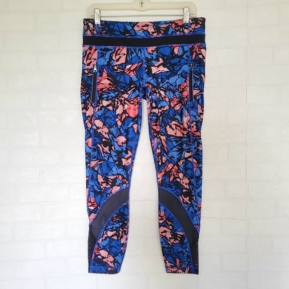 Lululemon Inspire Tight II Paint Storm Haror Blue Pants - Picture 1 of 13